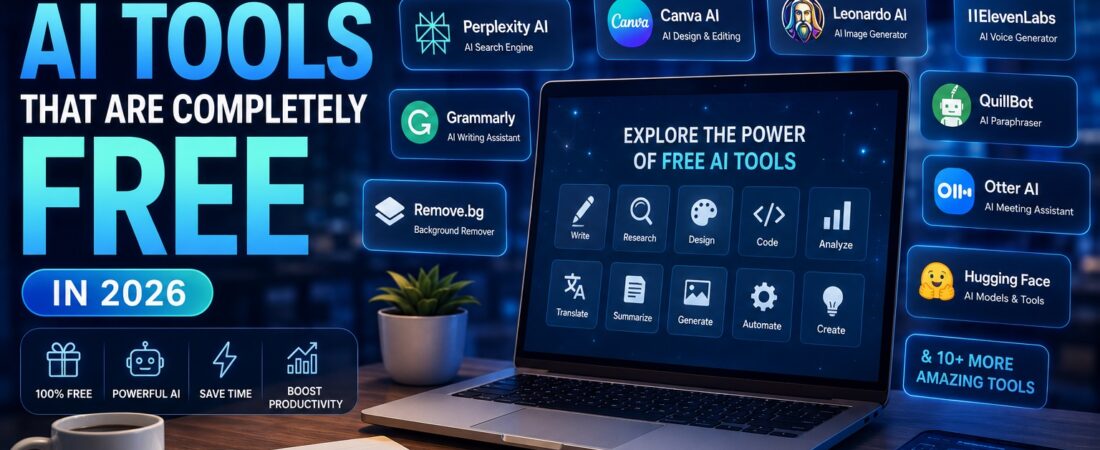 Top 20 AI Tools That Are Completely Free in 2026