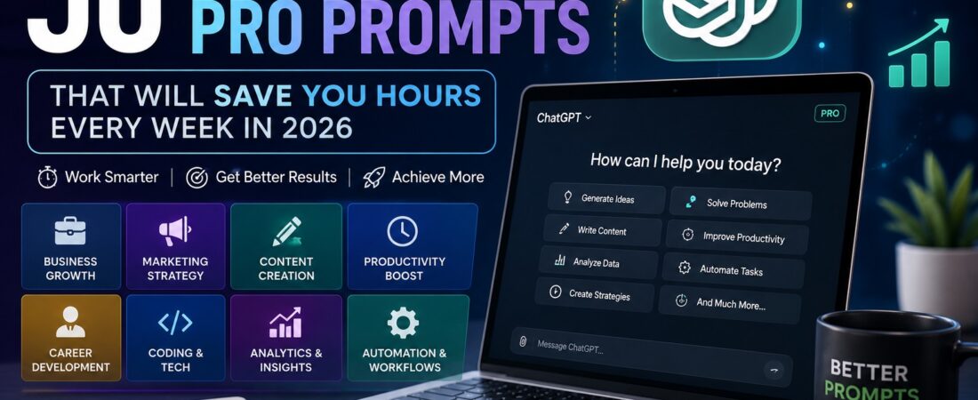 50 ChatGPT Pro Prompts That Will Save You Hours Every Week in 2026